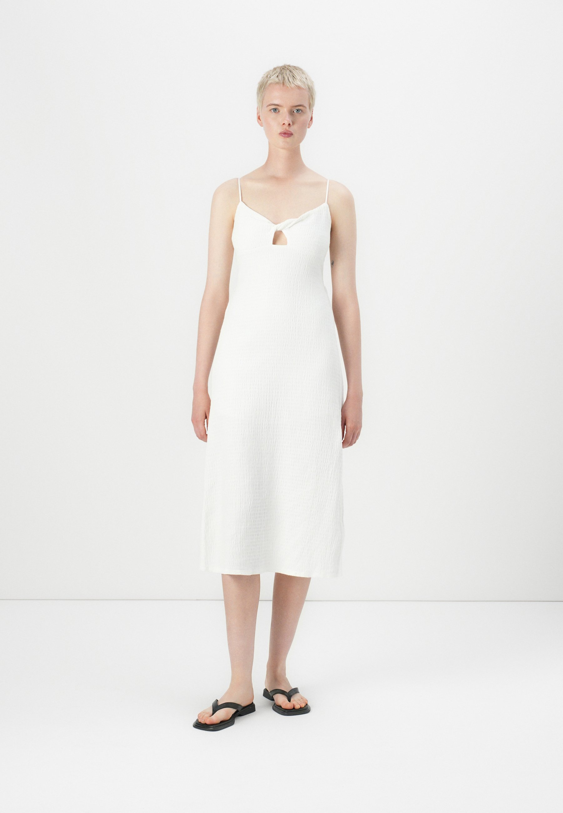 black white plus size dress Plus Size Black White Monochromatic A line Dress