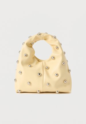 STUDDED - Kabelka - butter yellow