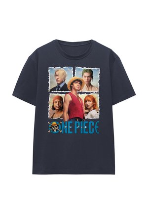 ONE PIECE GROUP - Print T-shirt - dark blue