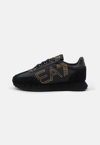 EA7 Emporio Armani - VINTAGE UNISEX - Sneakers laag - triple black/gold Miniatuurafbeelding 1