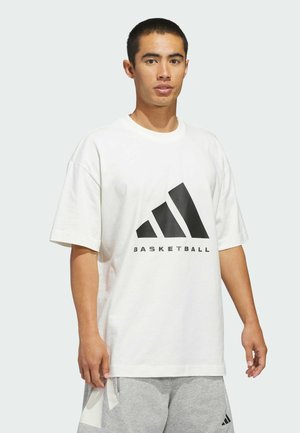 TEE - T-Shirt print - off white   black