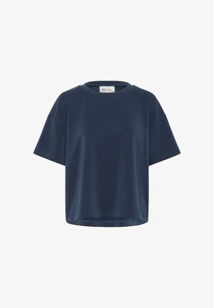 My Essential Wardrobe HELLE EMB BOXY - Basic T-shirt - after midnight