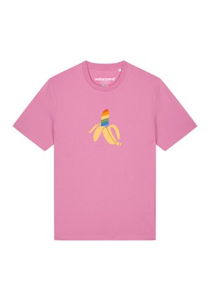 watapparel, RAINBOW BANANA - T-shirt print - bubble pink