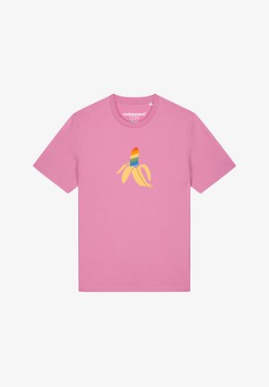 watapparel, RAINBOW BANANA - T-shirt print - bubble pink