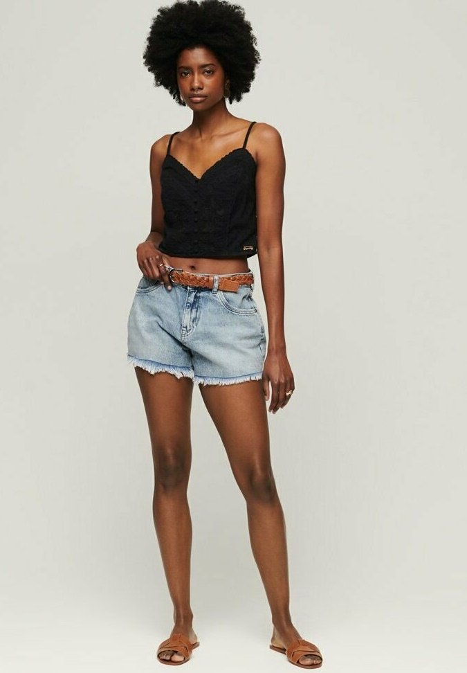 Superdry & Co Top zwart Superdry & Co Top zwart