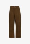 IHKATE MOSLEY - Tygbyxor - monk s robe check jacquard