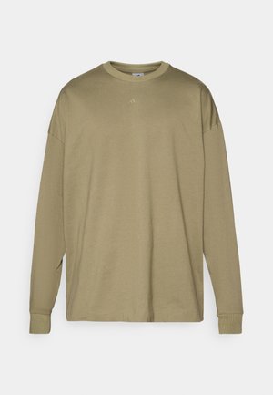 adidas Performance TEE - Top dugih rukava - olive strata