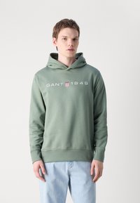 GANT Felpa con cappuccio - pastel green