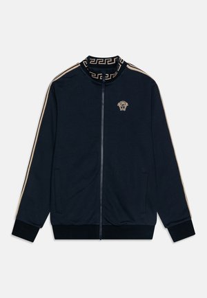 Versace CONTRAST MEDUSA EMBROIDERY UNISEX - Sudadera con cremallera - uniform navy