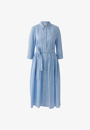 Oui, MIDIKLEID - Blusenkleid - light blue white
