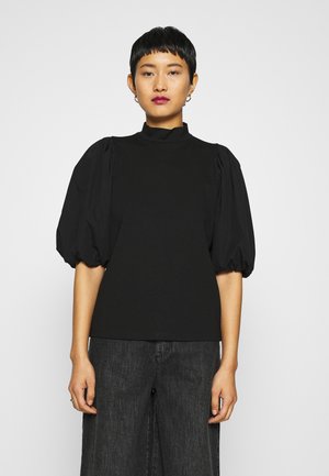 BIMA TURTLENECK - T-shirt imprimé - black