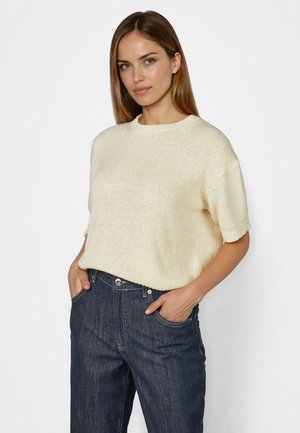 Marc Aurel, T-Shirt basic - light cream
