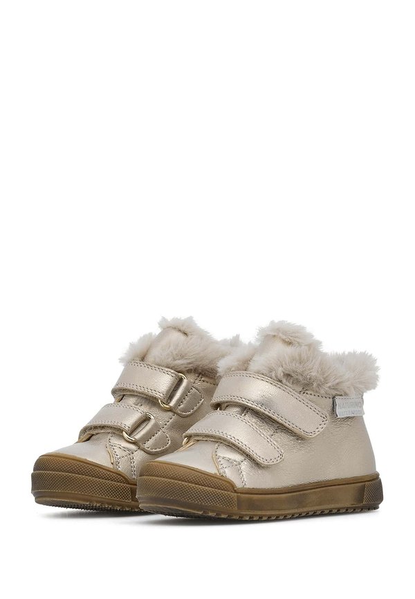 Lauflernschuh – rosa silver