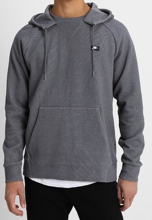 Felpa con cappuccio - mottled dark grey