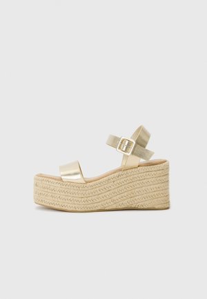 MEMPHIS - Plateausandalette - gold-coloured