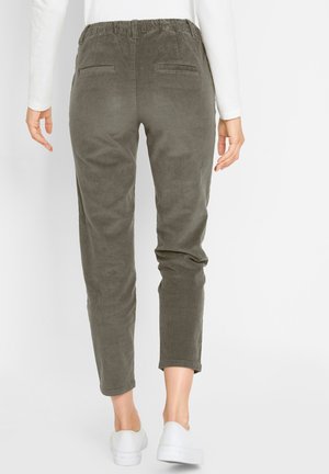 LÄSSIGE STRETCH-MIT TUNNELZUGBUND EINGRIFFSTASCHEN - Pantaloni - grün