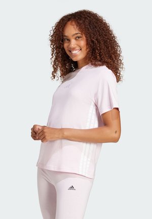 Majica kratkih rukava s printom - clear pink   white