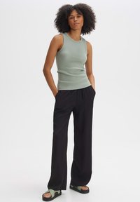 OPUS SLIM FIT RIB - Top - aqua green