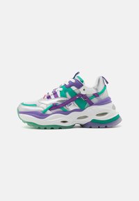 Buffalo - TRIPLET HOLLOW - Sneakers laag - silver/green/purple Miniatuurafbeelding 1