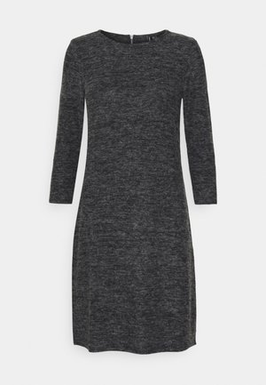 Strickkleid - mottled dark grey