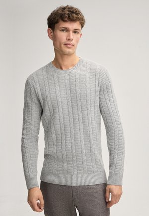 LEVIOR - Strickpullover - hellgrau