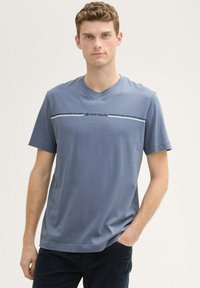 TOM TAILOR CREW NECK - T-shirt print - dove grey
