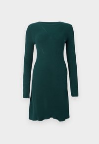 VMJUNO O NECK SKATER DRESS - Stickad klänning - ponderosa pine