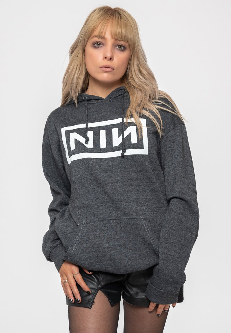 Paradiso Clothing NINE INCH NAILS BAND LOGO - Hoodie - charcoal