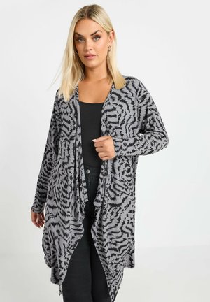 ABSTRACT PRINT WATERFALL - Vest - grey