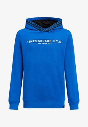 JONGENS MET TEKST- EN TAPEDETAIL - Hoodie - cobalt blue