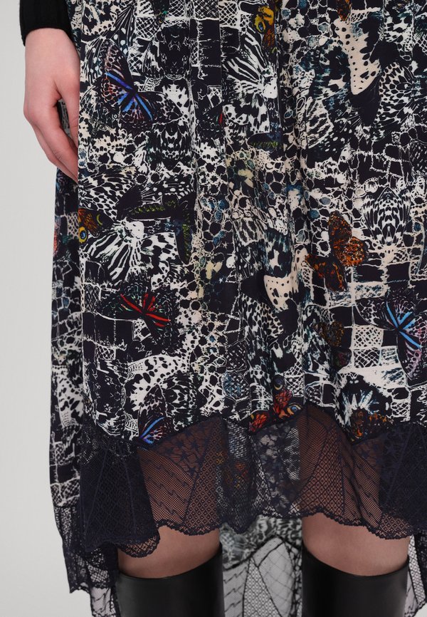 JOSLIN SOFT BUTTERFLIES - A-line skirt - encre3