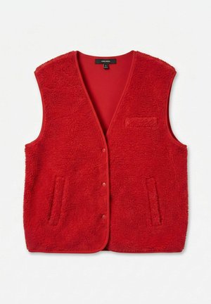 Vero Moda, VMJOSEFINE SL TEDDY GILET EXP - Vest - high risk red