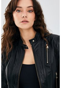 Derimod Leather jacket - black
