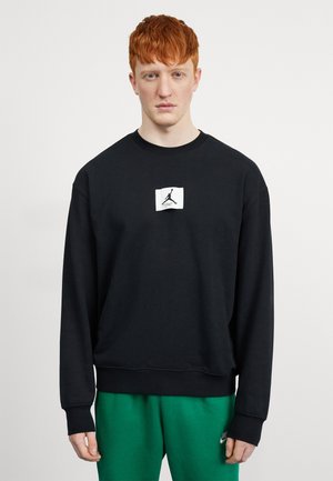 M J ESS STMT FLC CREW - Collegepaita - black