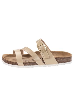 IKARIA - Sandalias planas - beige lack