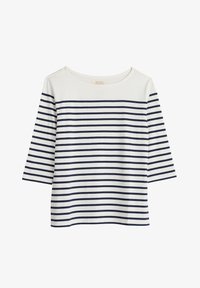 Seasalt Cornwall SAILOR THREE QUARTER SLEEVE - Maglietta A Manica Lunga Falmouth Breton Chalk Maritime Sez21d04m B11 Seasalt Cornwall SAILOR THREE QUARTER SLEEVE - Maglietta A Manica Lunga Falmouth Breton Chalk Maritime Sez21d04m B11