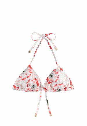 TRIANGLE FIT - FLORAL WIRED - Vrchný diel bikín - white