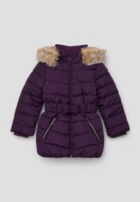 s.Oliver MIT ABNEHMBAREM KUNSTFELL - Wintermantel - lila