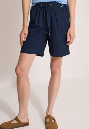 Cecil HIGH WAIST WIDE LEG SHORTS IM LOOSE FIT - Shorts - universal blue