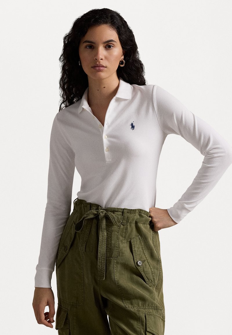 Polo Ralph Lauren JULIE LONG SLEEVE - Pólóing - white