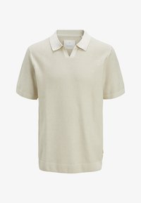 Köp Jack & Jones JPRBLABANI KNIT SPLIT NECK SN - Snow White Twisted W Köp Jack & Jones JPRBLABANI KNIT SPLIT NECK SN - Snow White Twisted W
