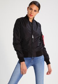 Alpha Industries - MA-1 TT WMN - Bomber tipa jaka - black Miniatūras attēls 1