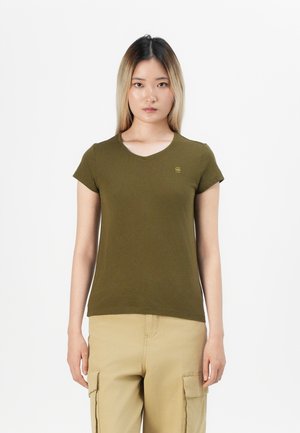 EYBEN SLIM  - Základné tričko - dark olive
