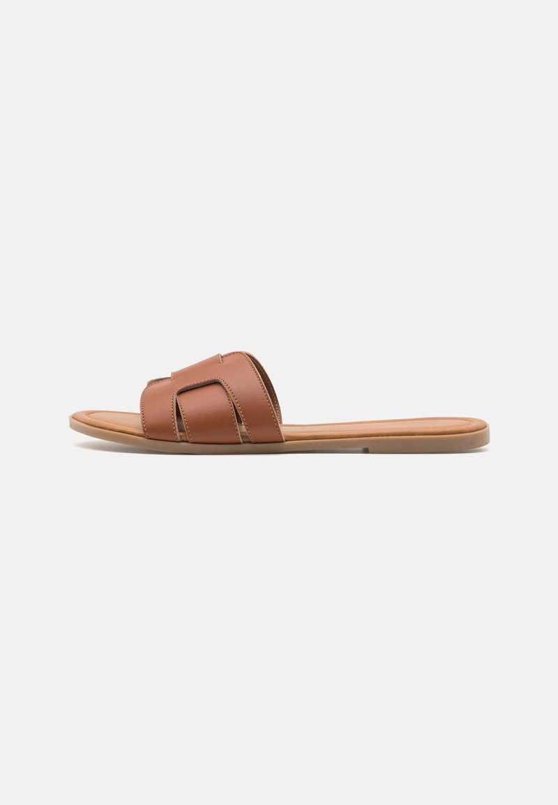 Anna Field LEATHER - Mules - cognac