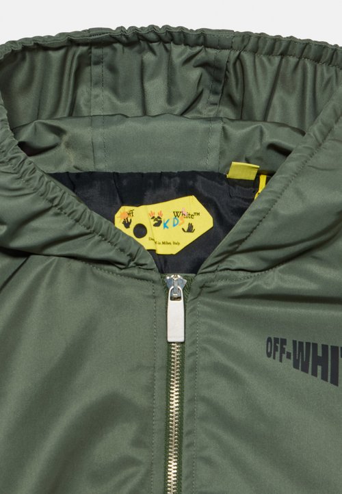 Off-White KIDS LOGO DIAG HOODED UNISEX - Light jacket - pine grove — photo 3