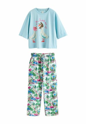 TALL FIT - SHORT SLEEVE SET - Nattøj sæt - blue duck