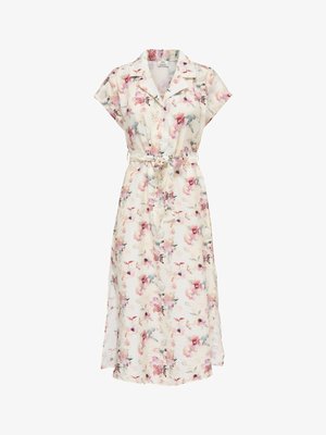 JDY, JDYTROYA LIFE S/L MIDI DRESS WVN DIA - Robe chemise - cloud dancer