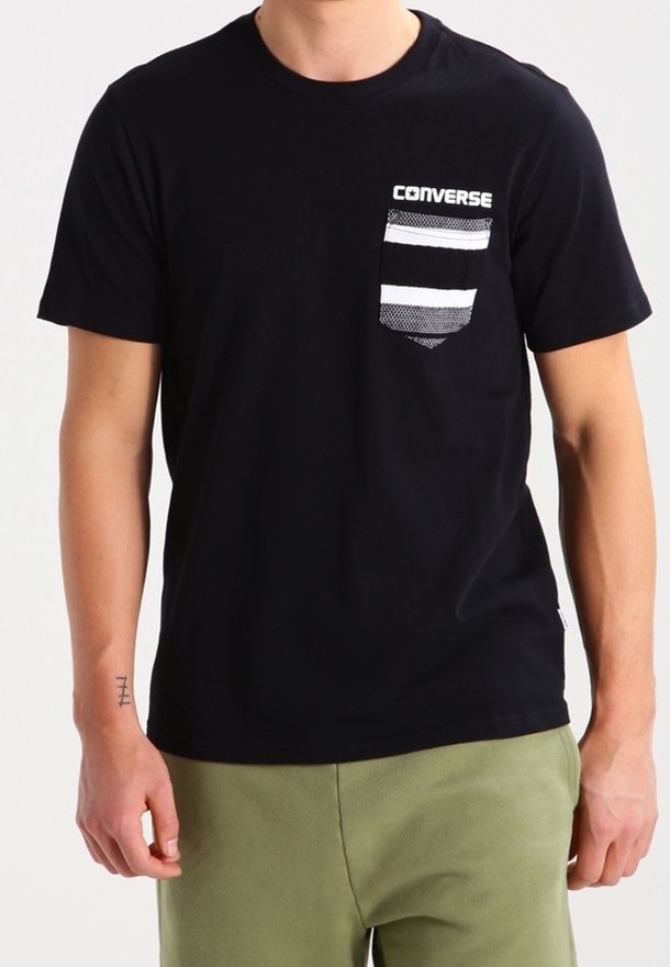 Converse T-shirt con stampa black/nero (Second hand)