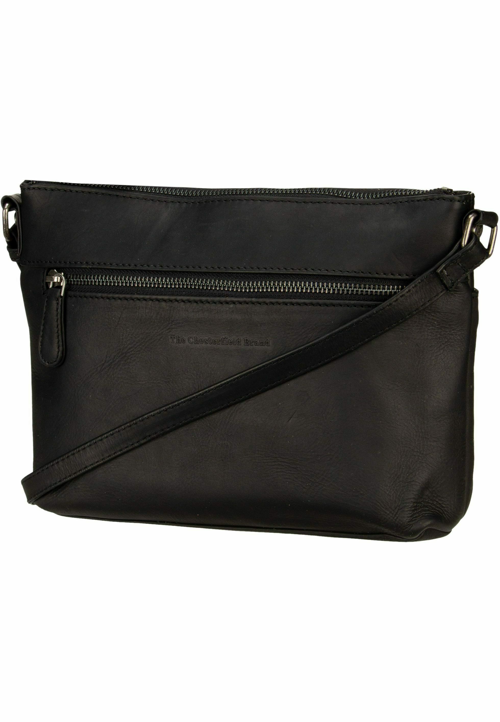 Sac Bandoulière The Chesterfield Ellon En Vrai Cuir Noir – Parfait Pour Le Quotidien