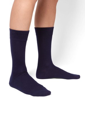 3ER SET ONE COLOR SMOOTH - Socks - smooth dark navy